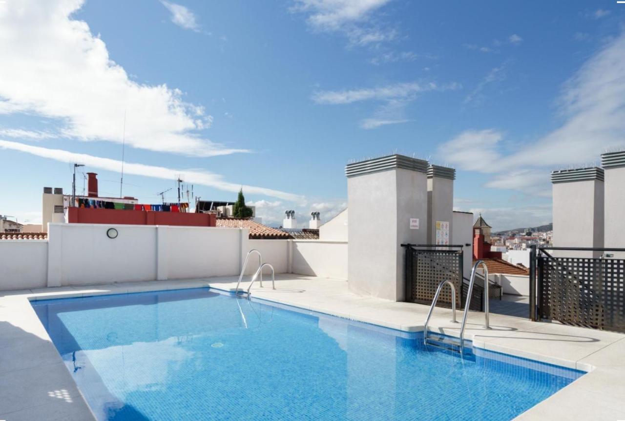 Family Apartment Patio&Swimming Pool In Center Málaga Dış mekan fotoğraf